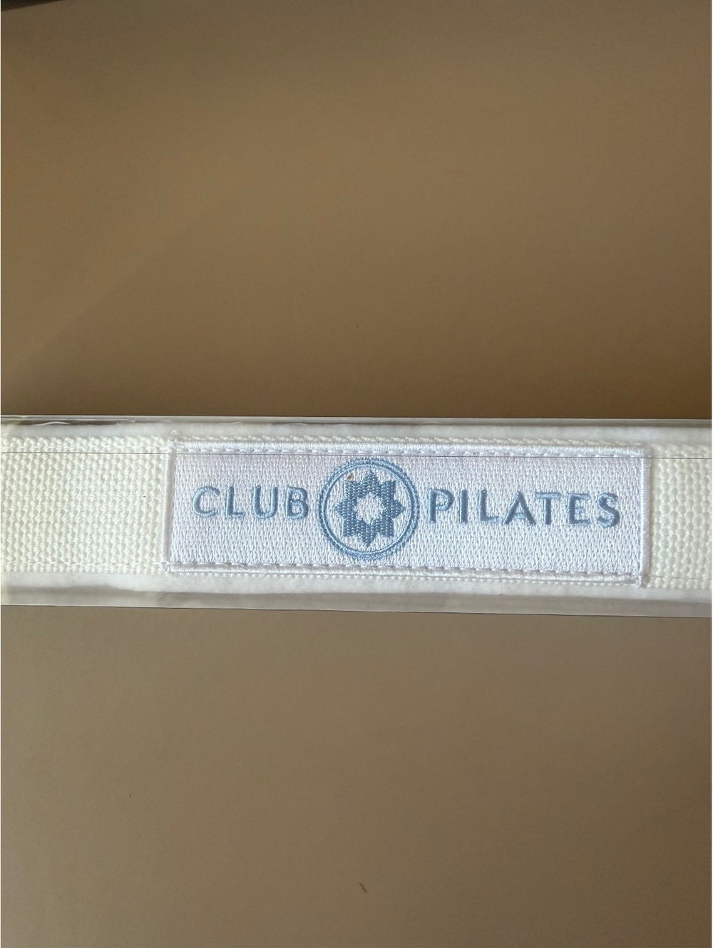 club Pilates Yoga Strap reformer loops balanced body - White
